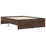Bed Frame without Mattress Brown Oak 120x200 cm - Bargainia.com - 