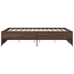 Bed Frame without Mattress Brown Oak 120x200 cm - Bargainia.com - 
