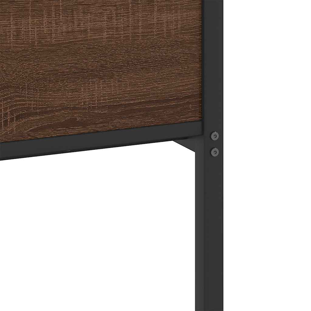 Bed Frame without Mattress Brown Oak 80x200 cm Engineered Wood - Bargainia.com - 