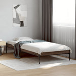 Bed Frame without Mattress Brown Oak 90x200 cm - Bargainia.com - 