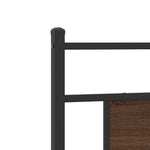 Bed Frame without Mattress Brown Oak 90x200 cm Engineered Wood - Bargainia.com - 
