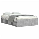 Bed Frame without Mattress Concrete Grey 120x190 cm Small Double Small Double - Bargainia.com - 