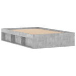 Bed Frame without Mattress Concrete Grey 120x190 cm Small Double Small Double - Bargainia.com - 
