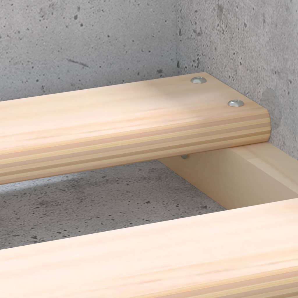 Bed Frame without Mattress Concrete Grey 120x190 cm Small Double Small Double - Bargainia.com - 