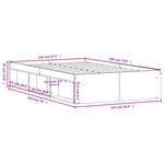 Bed Frame without Mattress Concrete Grey 120x190 cm Small Double Small Double - Bargainia.com - 
