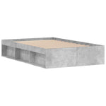 Bed Frame without Mattress Concrete Grey 120x190 cm Small Double Small Double - Bargainia.com - 