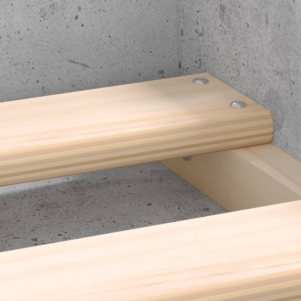 Bed Frame without Mattress Concrete Grey 140x200 cm - Bargainia.com - 8721012158184 - 3203862