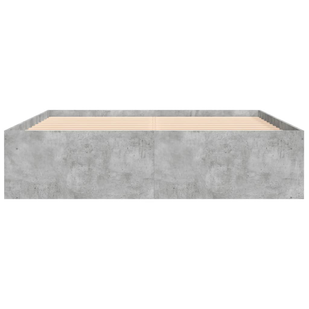 Bed Frame without Mattress Concrete Grey 140x200 cm - Bargainia.com - 8721012158184 - 3203862