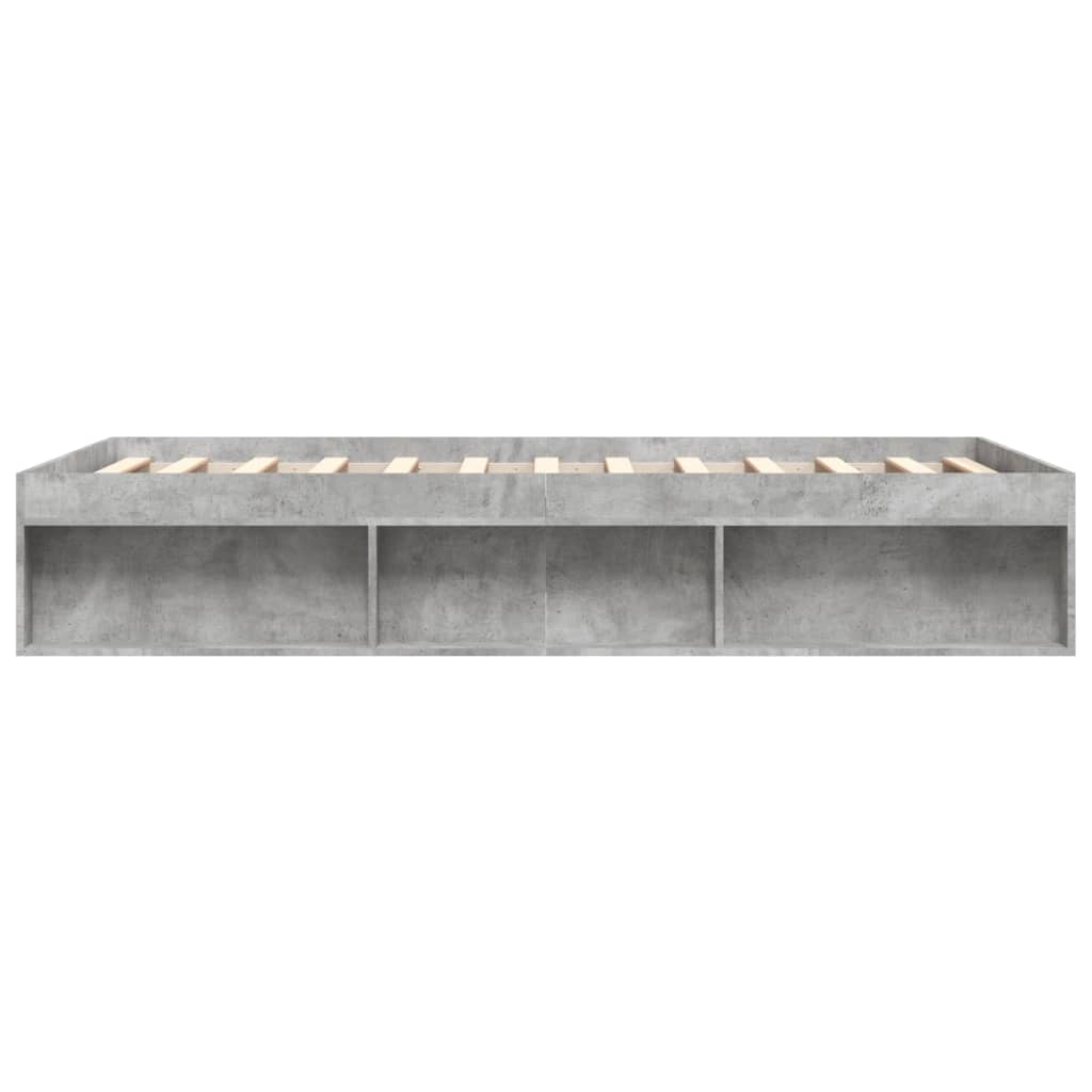 Bed Frame without Mattress Concrete Grey 140x200 cm - Bargainia.com - 8721012158184 - 3203862