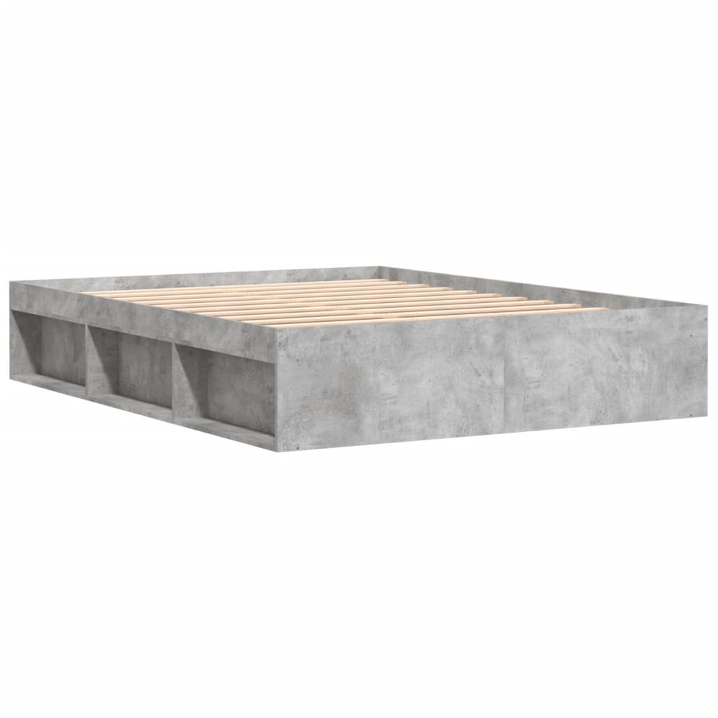Bed Frame without Mattress Concrete Grey 140x200 cm - Bargainia.com - 8721012158184 - 3203862