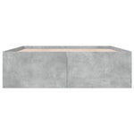 Bed Frame without Mattress Concrete Grey 150x200 cm King Size - Bargainia.com - 