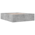 Bed Frame without Mattress Concrete Grey 150x200 cm King Size - Bargainia.com - 