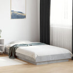 Bed Frame without Mattress Concrete Grey 90x200 cm - Bargainia.com - 