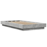 Bed Frame without Mattress Concrete Grey 90x200 cm - Bargainia.com - 