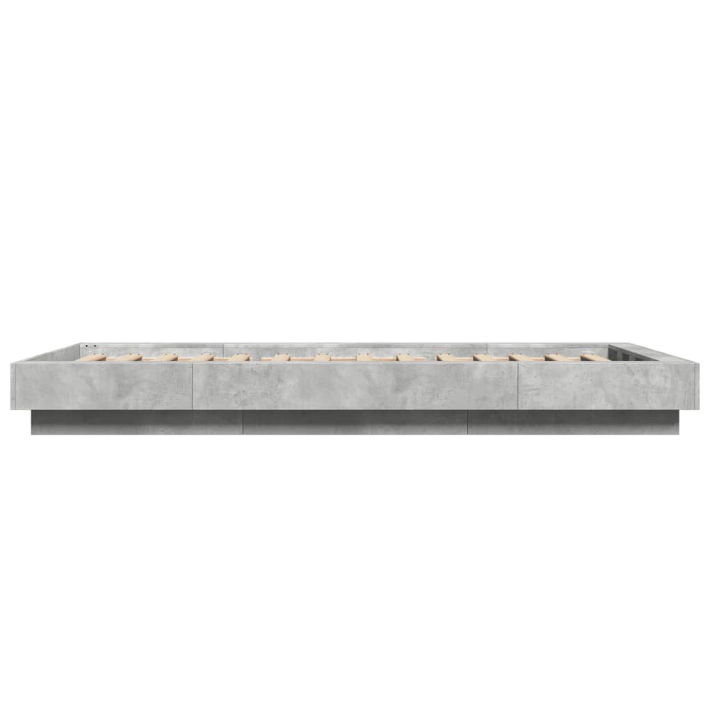 Bed Frame without Mattress Concrete Grey 90x200 cm - Bargainia.com - 8721102618512 - 3281213