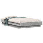 Bed Frame without Mattress Concrete Grey 90x200 cm - Bargainia.com - 