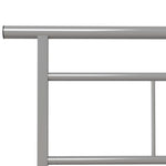 Bed Frame without Mattress Grey Metal 90x200cm - Bargainia.com - 