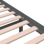 Bed Frame without Mattress Grey Solid Wood 120x200 cm - Bargainia.com - 