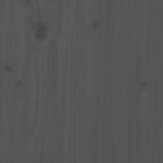 Bed Frame without Mattress Grey Solid Wood Pine 200x200cm - Bargainia.com - 