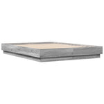 Bed Frame without Mattress Grey Sonoma 120x190 cm Small Double - Bargainia.com - 