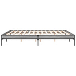 Bed Frame without Mattress Grey Sonoma 200x200 cm - Bargainia.com - 