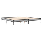 Bed Frame without Mattress Grey Sonoma 200x200 cm - Bargainia.com - 