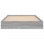 Bed Frame without Mattress Grey Sonoma 75x190 cm Small Single Engineered Wood - Bargainia.com - 