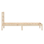 Bed Frame without Mattress Single Solid Wood - Bargainia.com - 