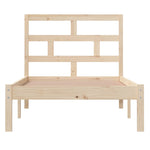 Bed Frame without Mattress Single Solid Wood - Bargainia.com - 