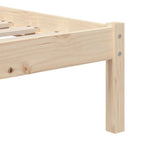 Bed Frame without Mattress Single Solid Wood - Bargainia.com - 