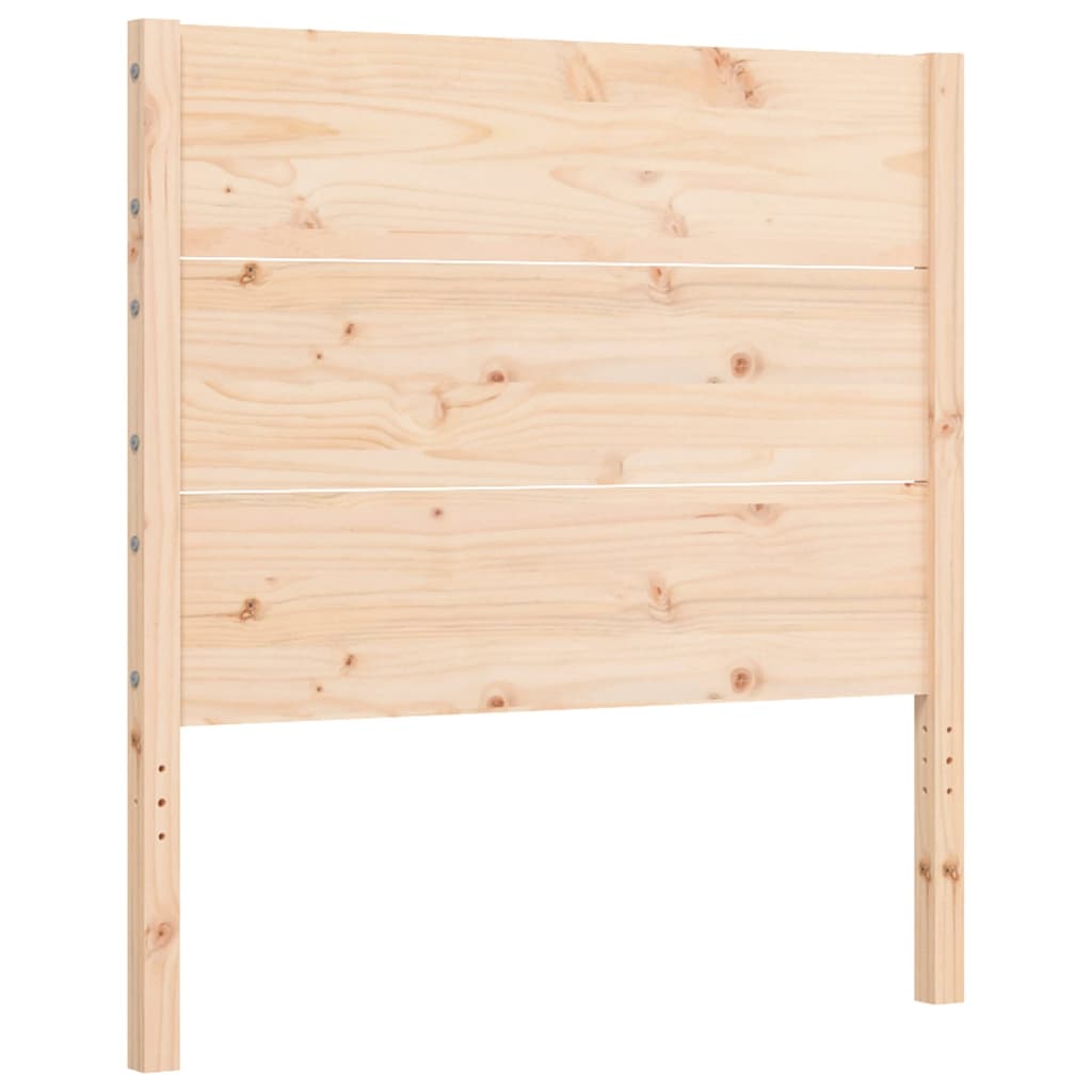 Bed Frame without Mattress Single Solid Wood Pine - Bargainia.com - 