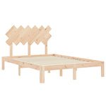 Bed Frame without Mattress Small Double Solid Wood Pine - Bargainia.com - 