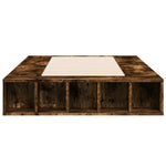 Bed Frame without Mattress Smoked Oak 100x200 cm - Bargainia.com - 