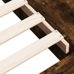 Bed Frame without Mattress Smoked Oak 100x200 cm - Bargainia.com - 