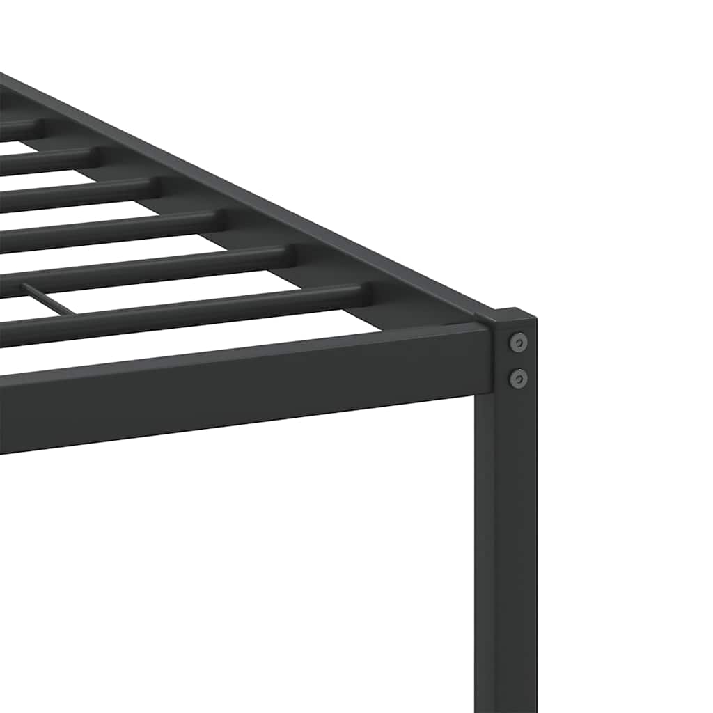 Bed Frame without Mattress Smoked Oak 120x190 cm Small Double Engineered Wood - Bargainia.com - 