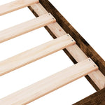 Bed Frame without Mattress Smoked Oak 180x200 cm Super King Engineered Wood - Bargainia.com - 