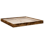 Bed Frame without Mattress Smoked Oak 180x200 cm Super King Engineered Wood - Bargainia.com - 