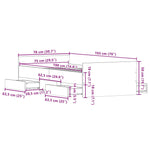 Bed Frame without Mattress Smoked Oak 75x190 cm Small Single - Bargainia.com - 