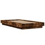 Bed Frame without Mattress Smoked Oak 75x190 cm Small Single - Bargainia.com - 
