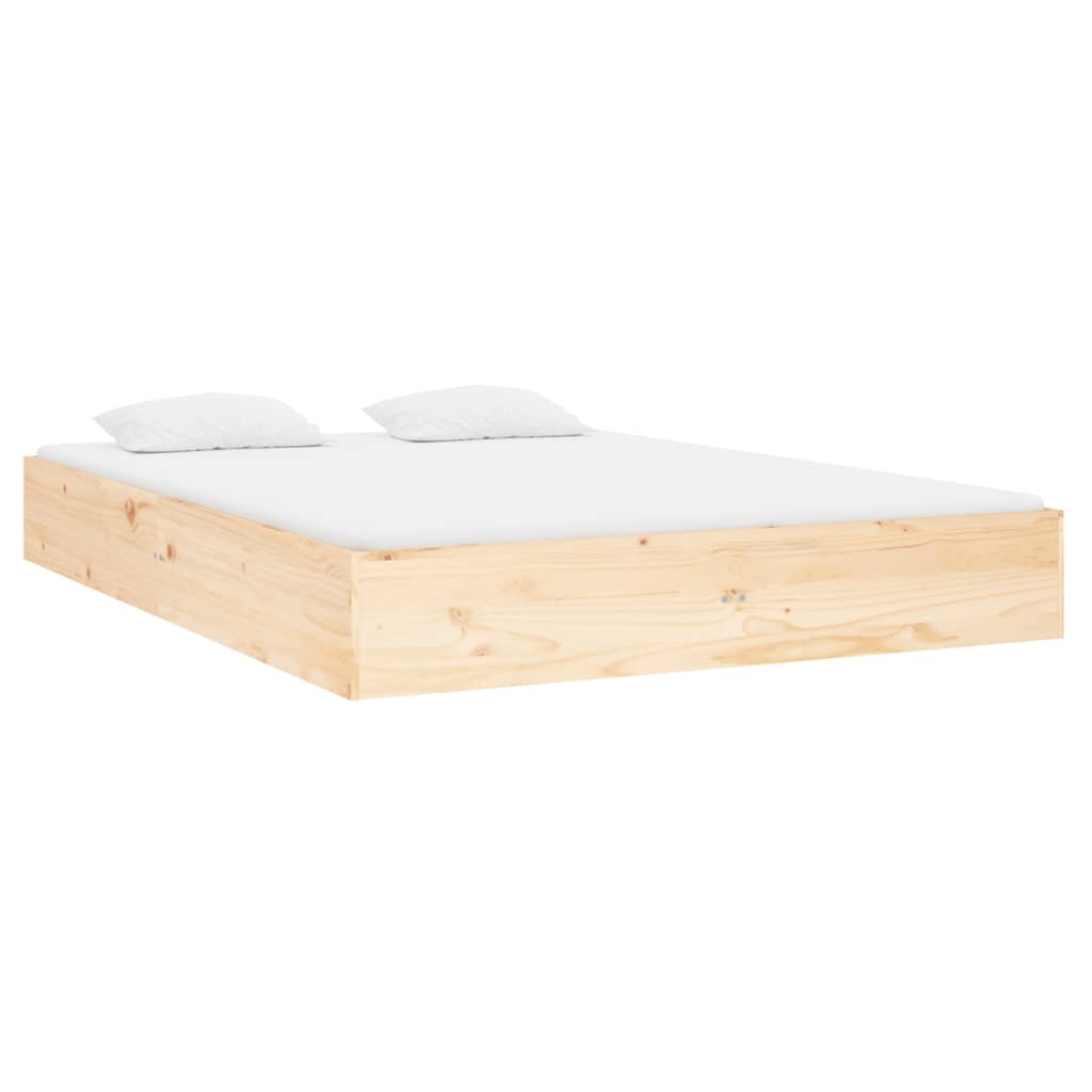 Bed Frame without Mattress Solid Wood 140x190 cm - Bargainia.com - 8720287067689 - 820082