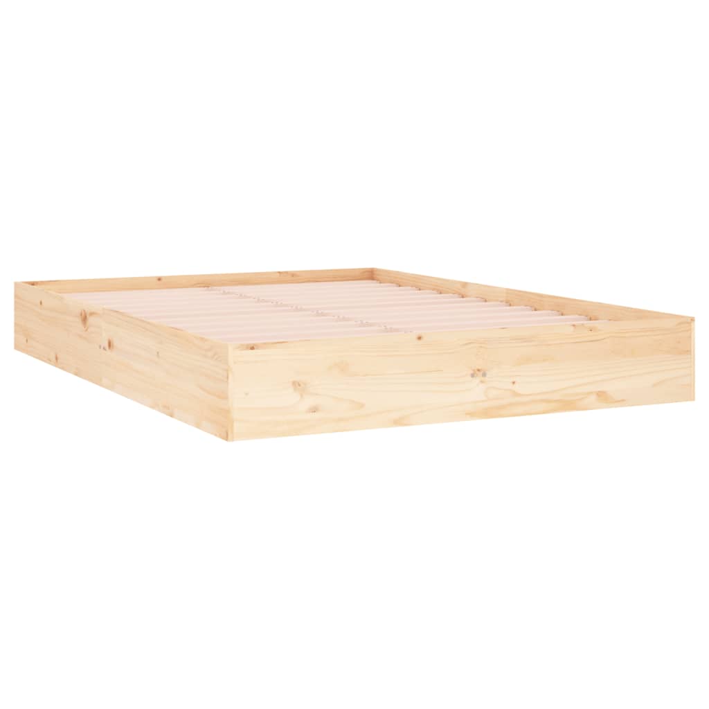 Bed Frame without Mattress Solid Wood 140x190 cm - Bargainia.com - 8720287067689 - 820082