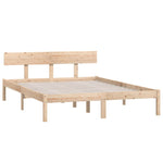 Bed Frame without Mattress Solid Wood 160x200 cm - Bargainia.com - 