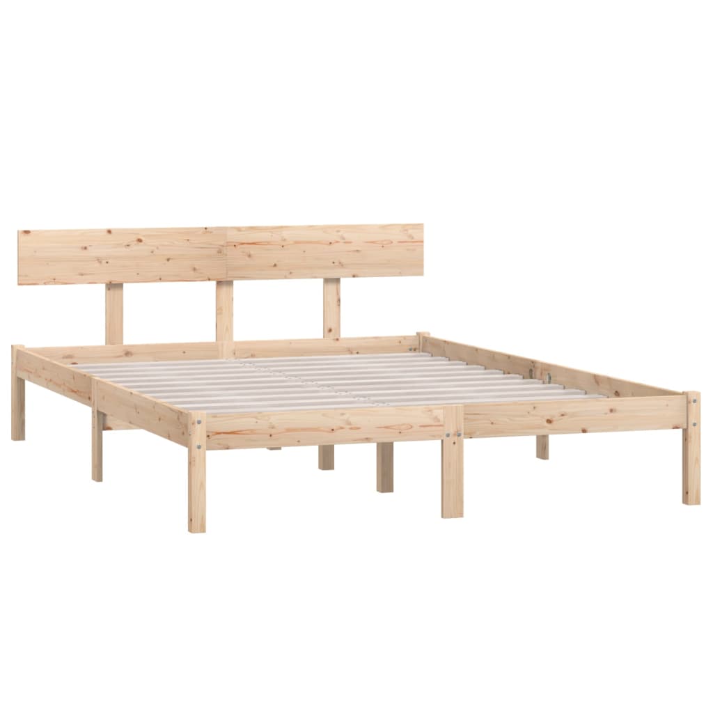 Bed Frame without Mattress Solid Wood 160x200 cm - Bargainia.com - 8720286763186 - 810157