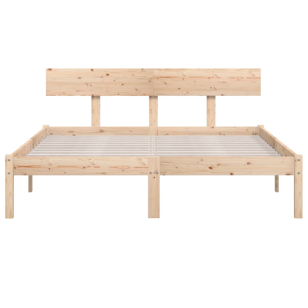 Bed Frame without Mattress Solid Wood 160x200 cm - Bargainia.com - 8720286763186 - 810157