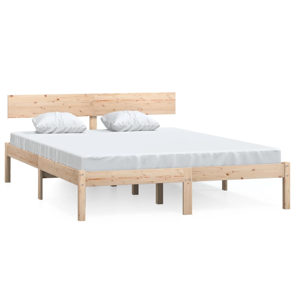 Bed Frame without Mattress Solid Wood 160x200 cm - Bargainia.com - 8720286763186 - 810157