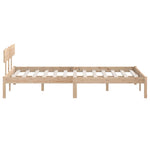 Bed Frame without Mattress Solid Wood 160x200 cm - Bargainia.com - 