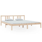 Bed Frame without Mattress Solid Wood 180x200 cm Super King Super King Size - Bargainia.com - 