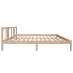 Bed Frame without Mattress Solid Wood 180x200 cm Super King Super King Size - Bargainia.com - 