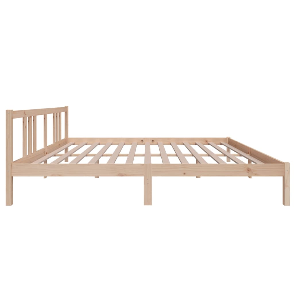 Bed Frame without Mattress Solid Wood 180x200 cm Super King Super King Size - Bargainia.com - 