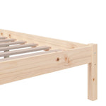 Bed Frame without Mattress Solid Wood 180x200 cm Super King Super King Size - Bargainia.com - 